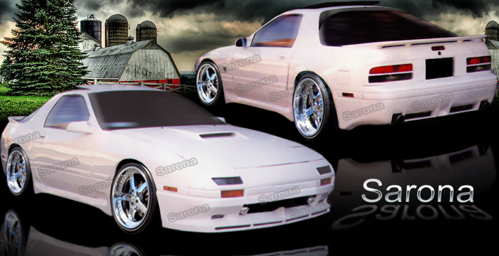 Custom Mazda RX7  Coupe Body Kit (1986 - 1991) - $990.00 (Manufacturer Sarona, Part #MZ-020-KT)